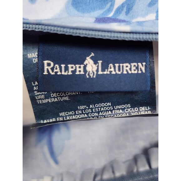 Ralph Lauren Shams Throw Pillows Grace Blue Set Of 3 Vintage - Picture 4 of 6